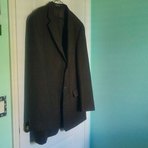 Stafford Men's Jacket Size 44L Brown Tweed.